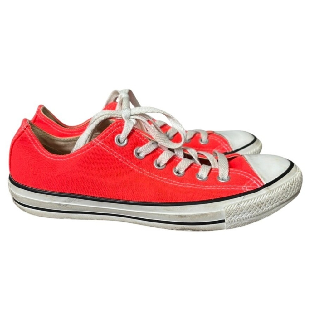 Converse All Star Sneakers Women's Sz 8 Neon Orange